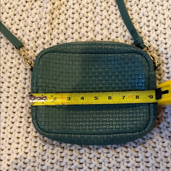 Quince Teal Woven Crossbody Bag - Picture 4 of 4